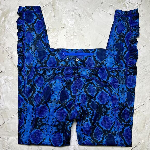 Lululemon Speed Tight IV Ziggy Snake SIZE 6 Pipe Dream Sapphire Blue Legging - Picture 9 of 10